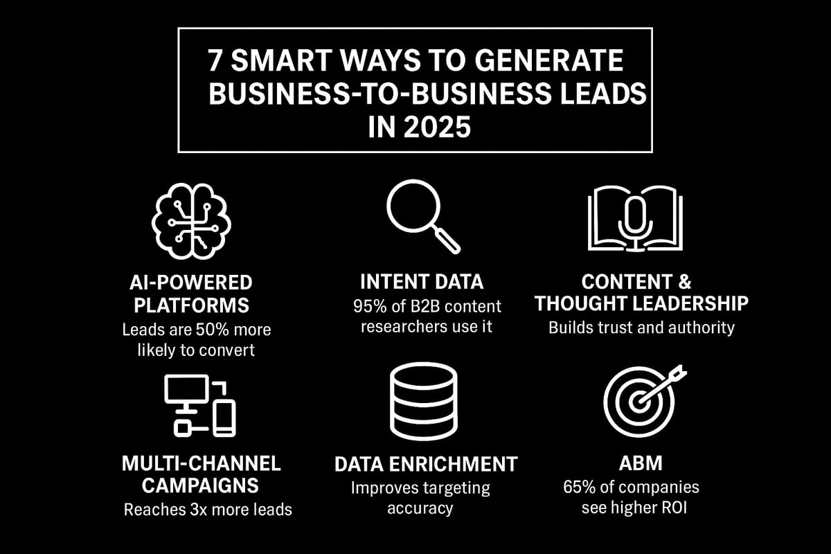 7 Smart Ways To Generate Business To Business Leads In 2025
