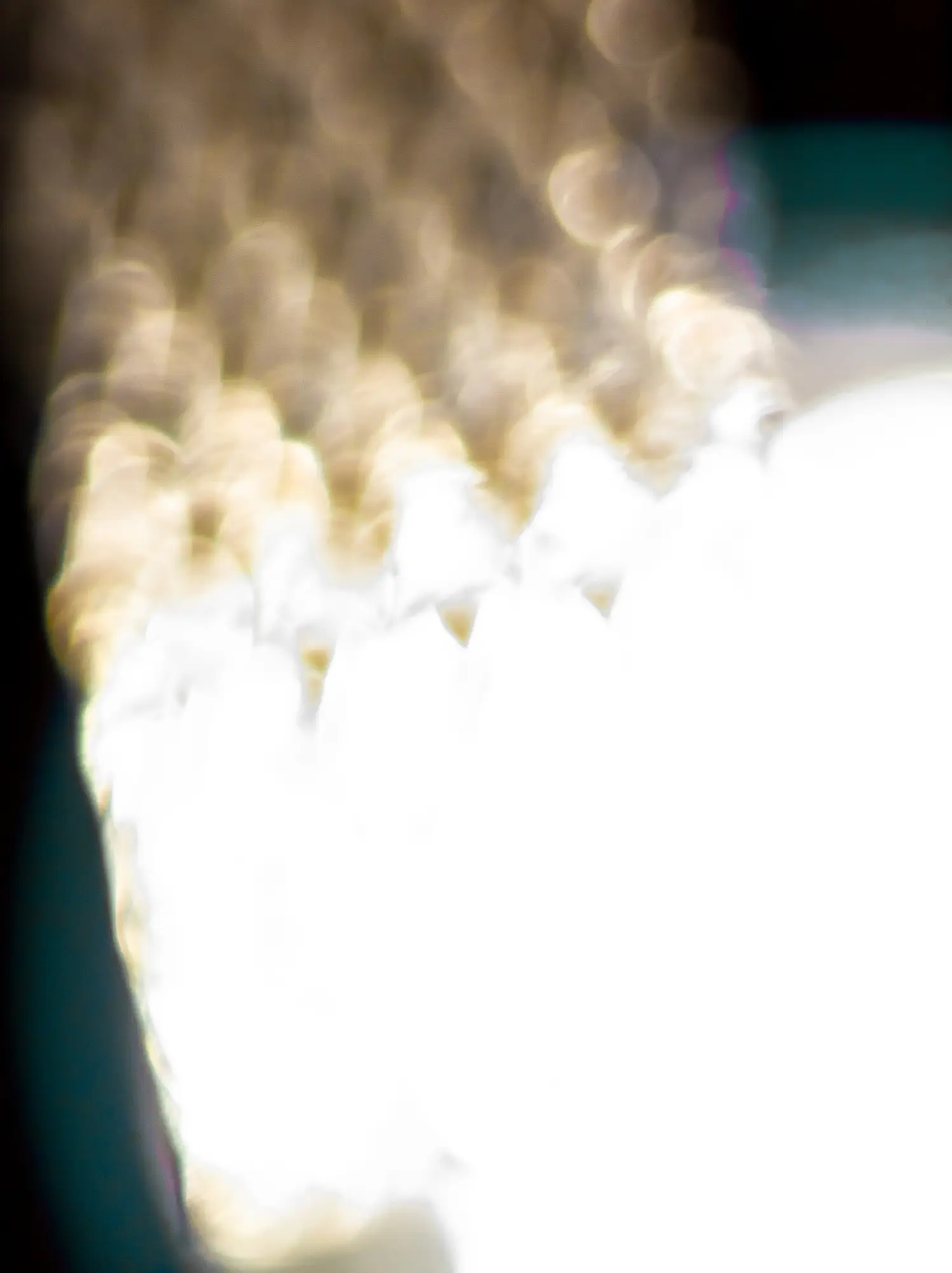 Abstract lights reflecting traffic lights