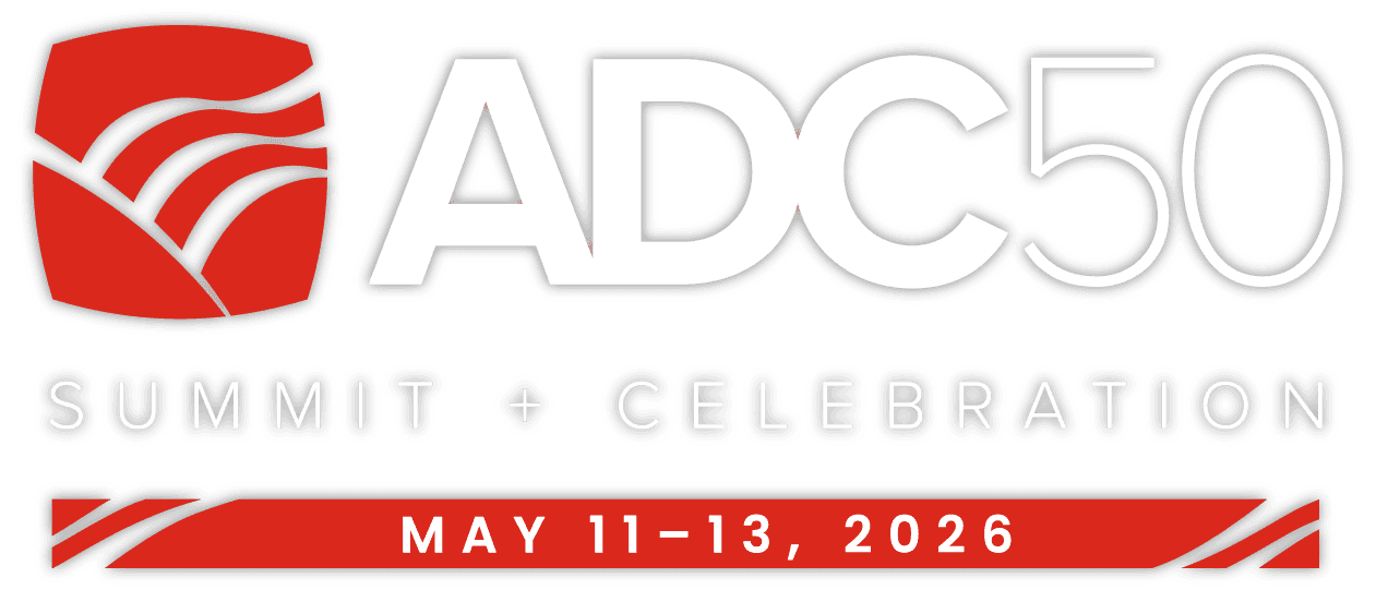 Logo for ADC50 - Summit + Celebration