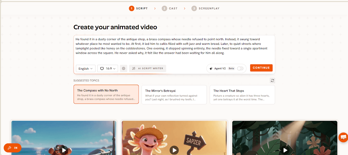 Atlabs Kids Animation Video workflow for long-form kids stories