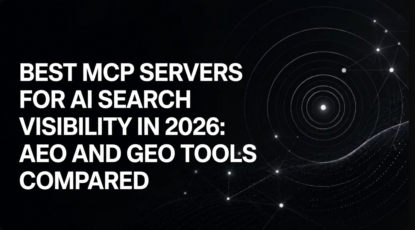 Best MCP Servers for AI Search Visibility in 2026: AEO and GEO Tools Compared