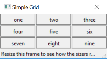 wx.gridsizer