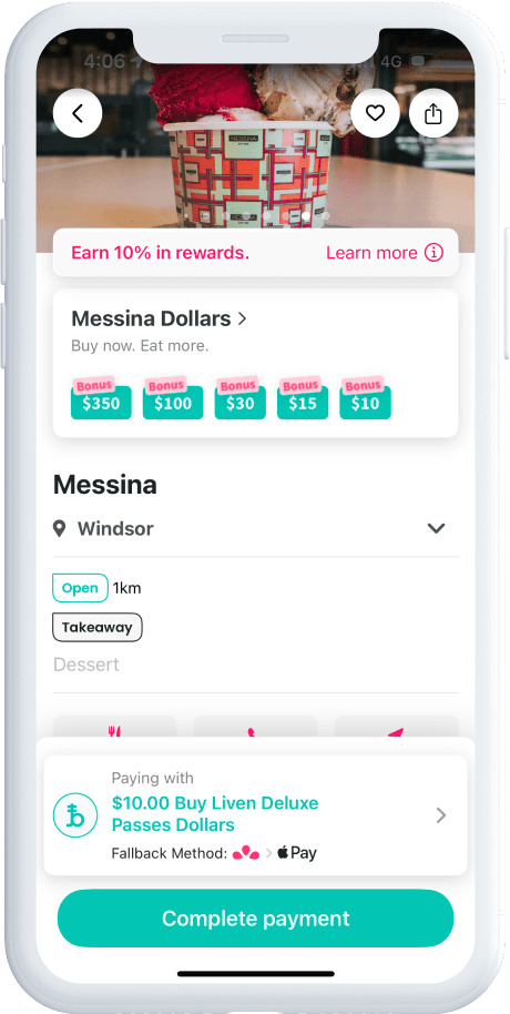 brandollars in liven app