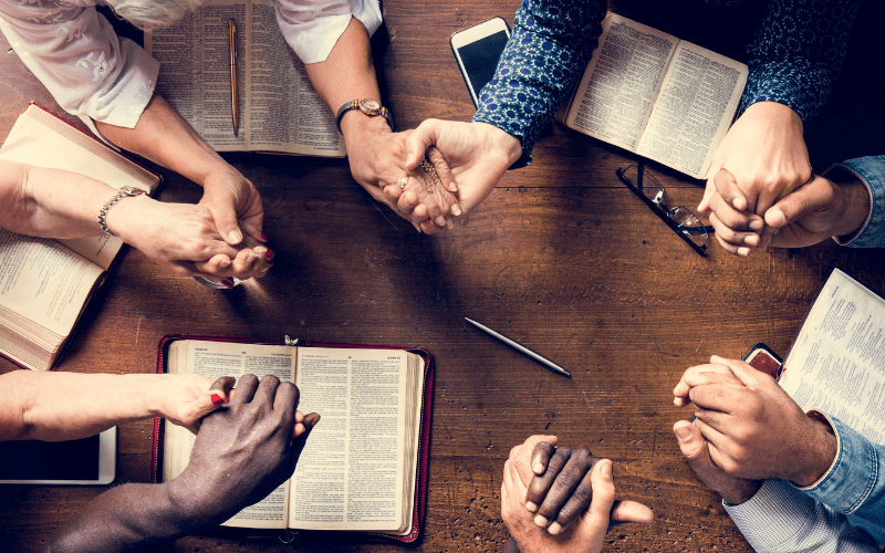 Group practising religion