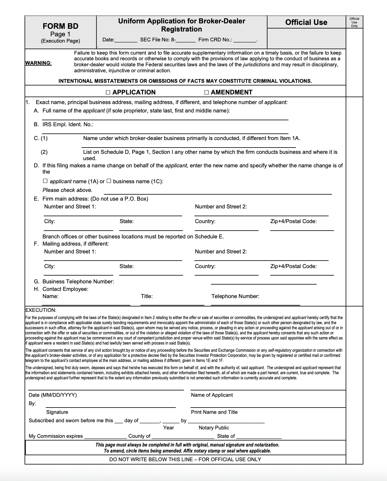 Form BD Tutorial