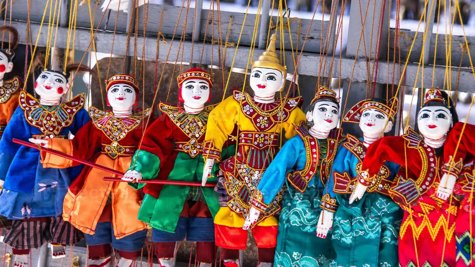 Traditional Burmese dolls