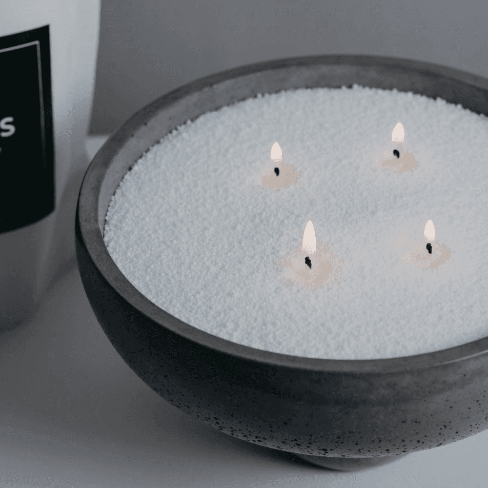 Velas Perladas White + Pabilos + Aroma a elección - Tria Home