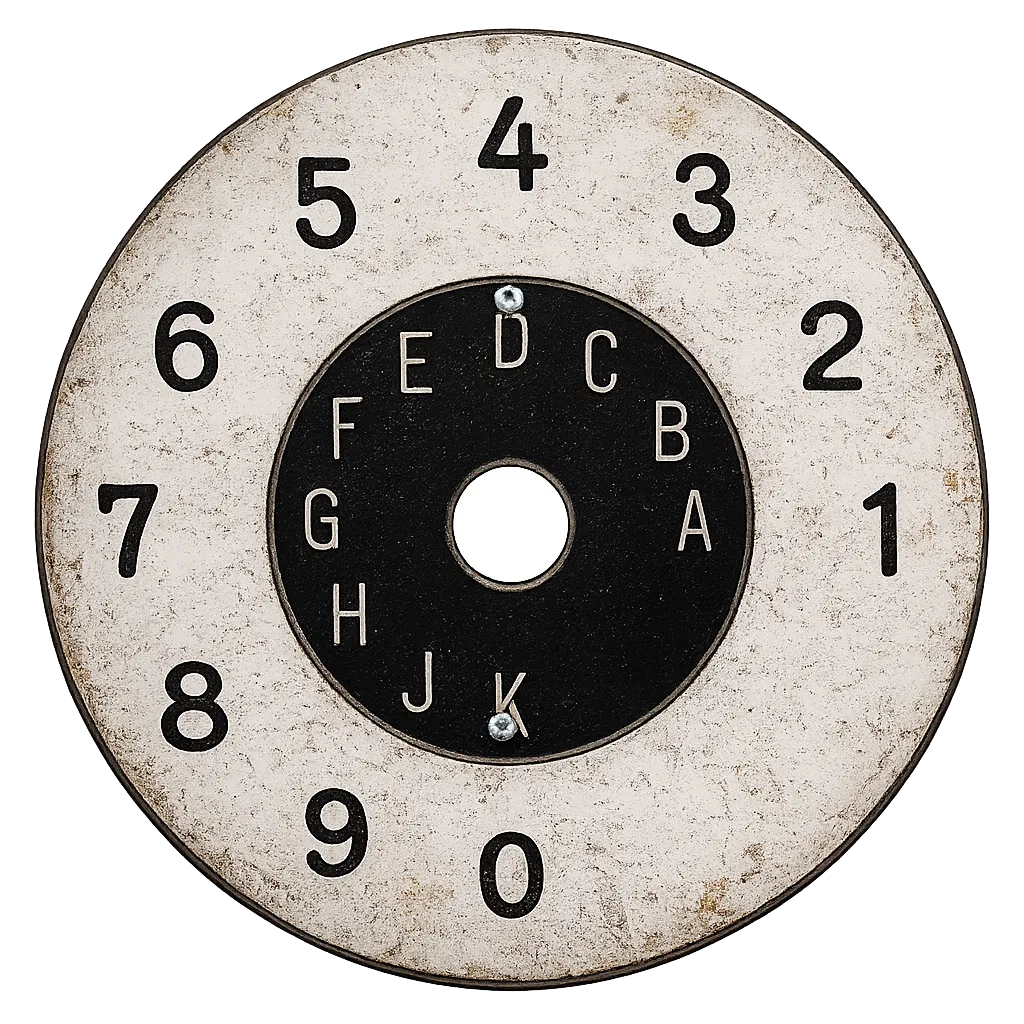 Rotary dial face