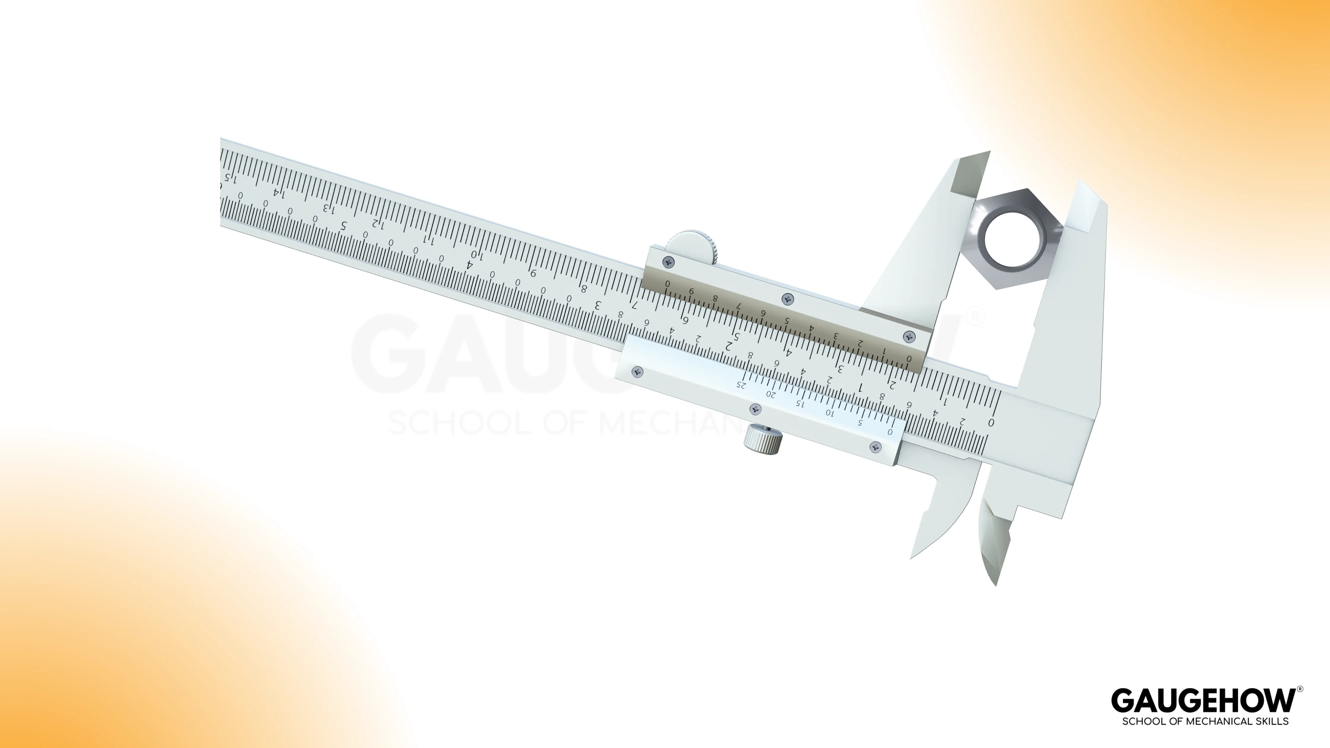 Vernier caliper for OD ID and depth checks