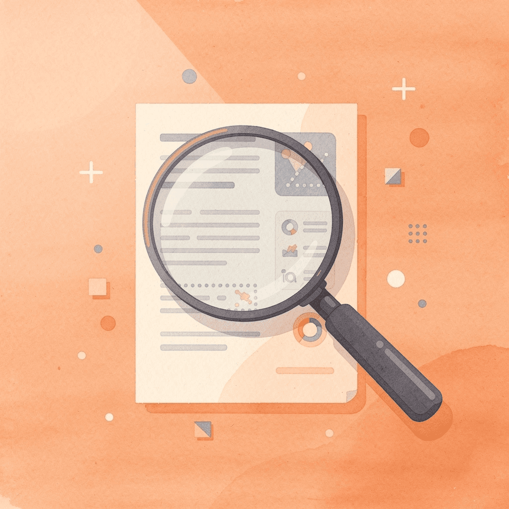Magnifying glass examining technical SEO elements - Technical SEO Agency
