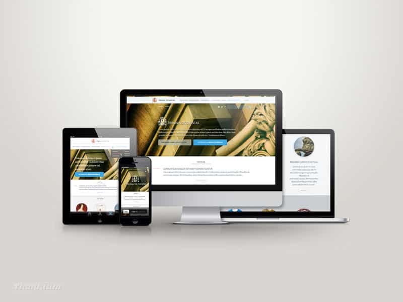 Diseño web responsivo de Tribunal de Cuentas en dispositivos electrónicos: smartphone, tableta, portátiles y computadora de escritorio.