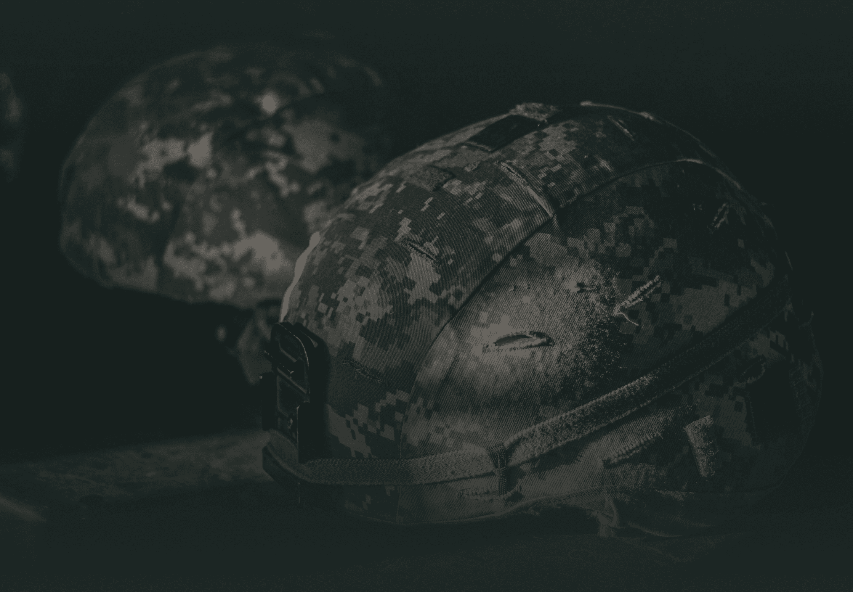 Military Helmet, Veteran continues to serve, humanitarian clean water mission