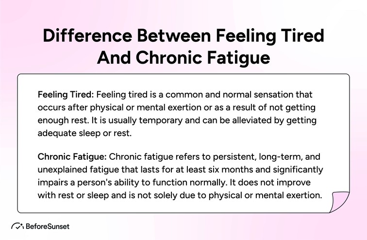 Difference Between Feeling Tired and Chronic Fatigue