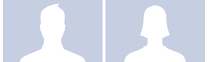 Facebook's placeholder avatars.