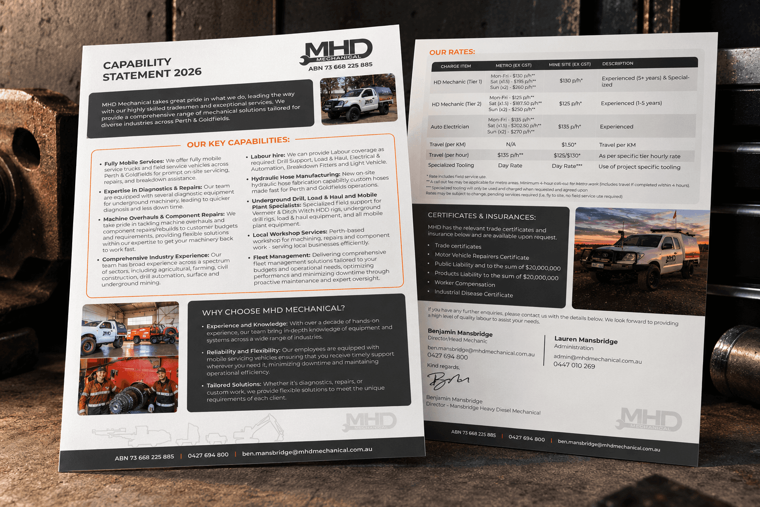 mhd capabilities statement