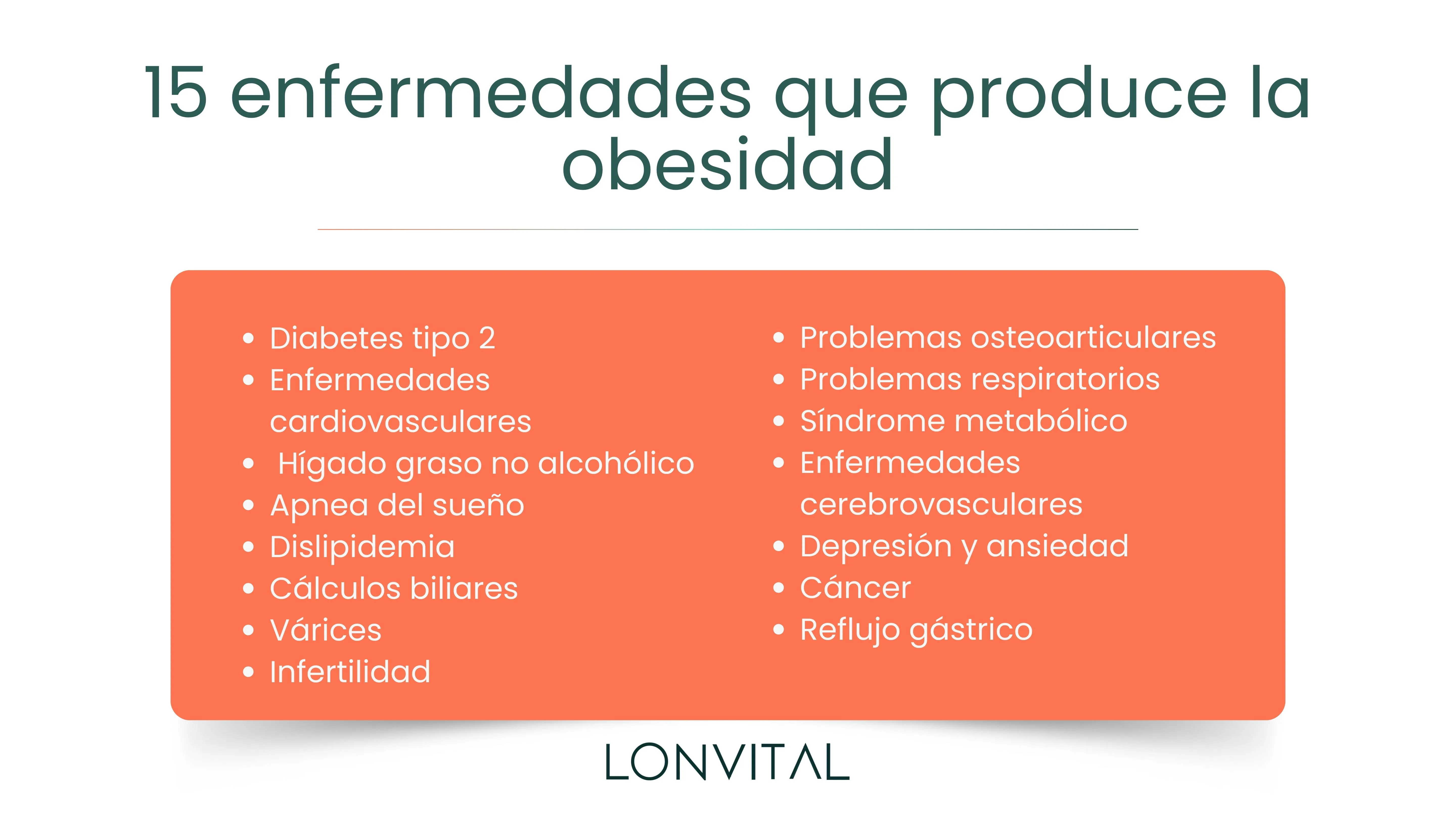 15 enfermedades que produce la obesidad