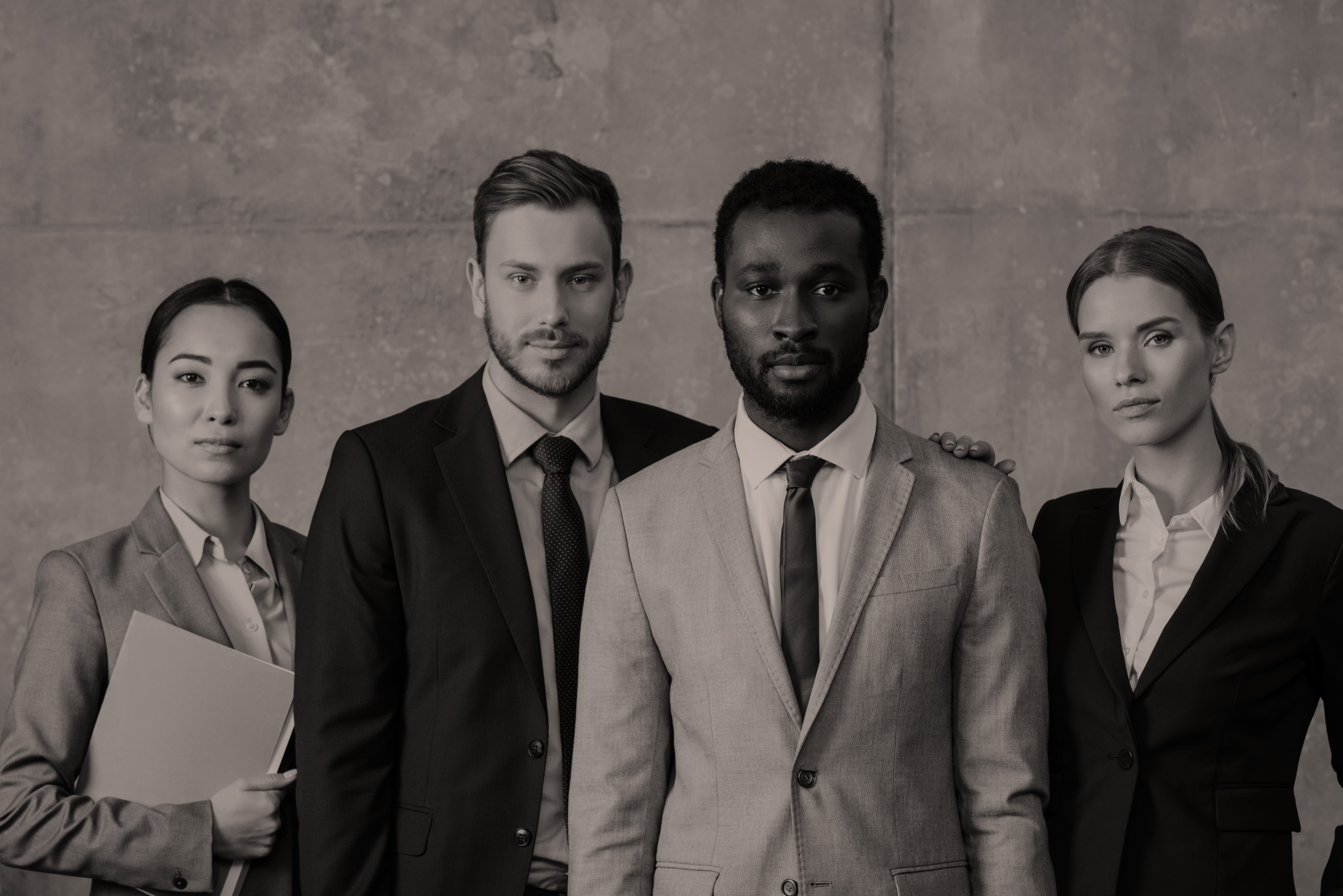 A bar chart showing the growth of a company over time.