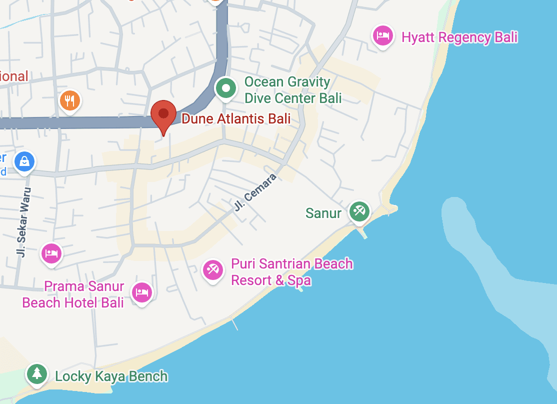 Dune Atlantis Bali dive center scuba diving center indonesia shop location