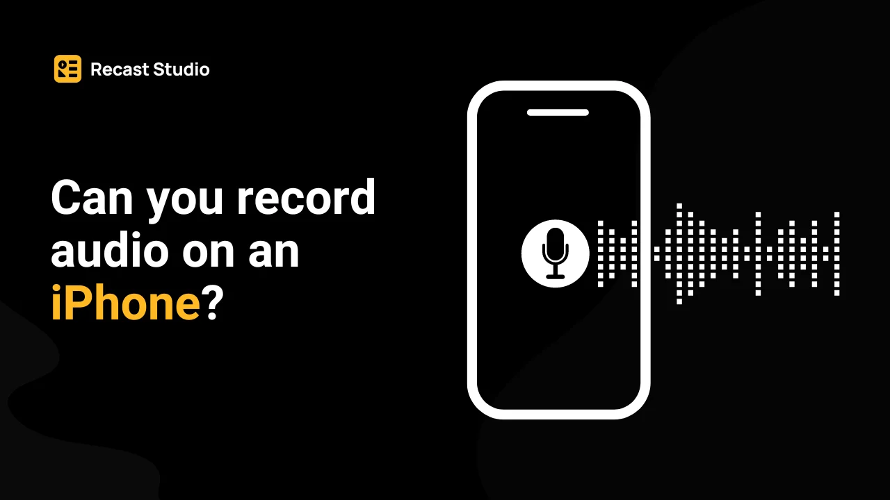 record audio on iphone