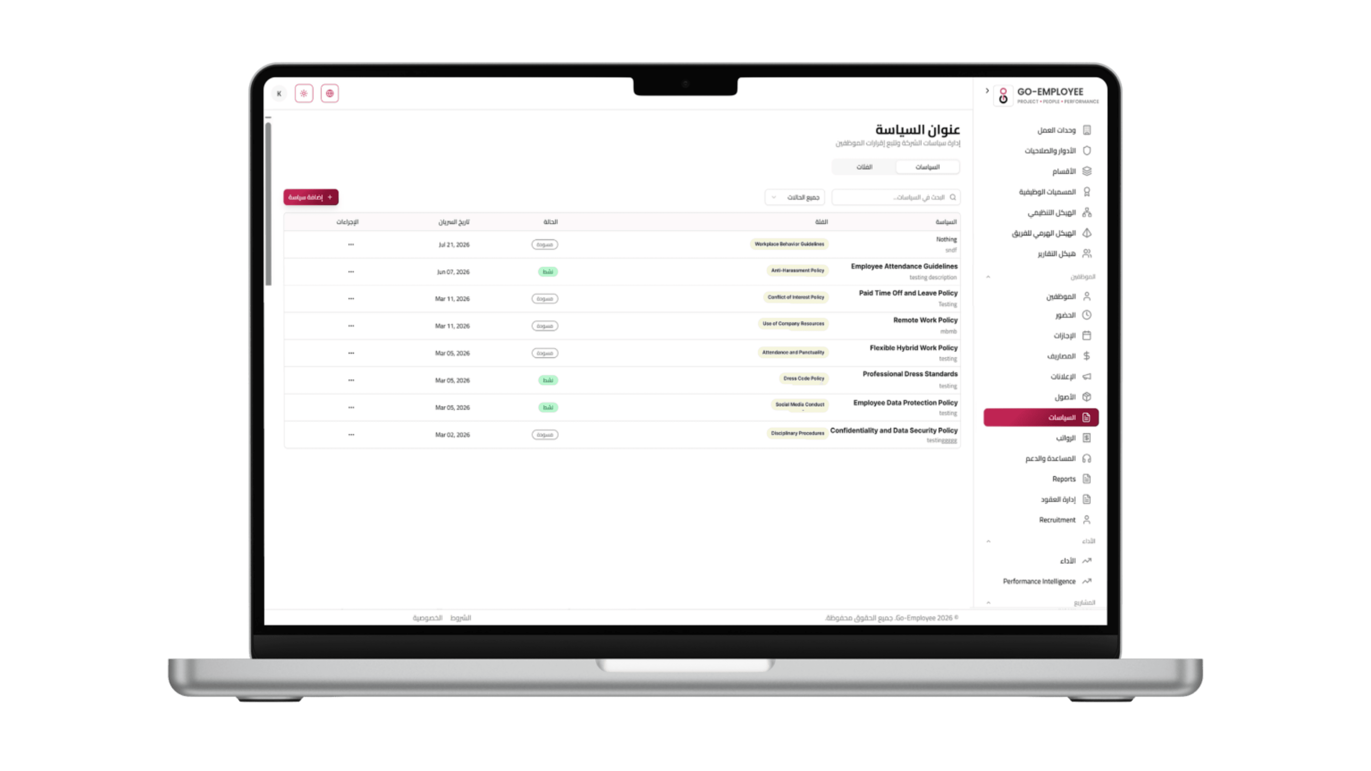 Organization policy library