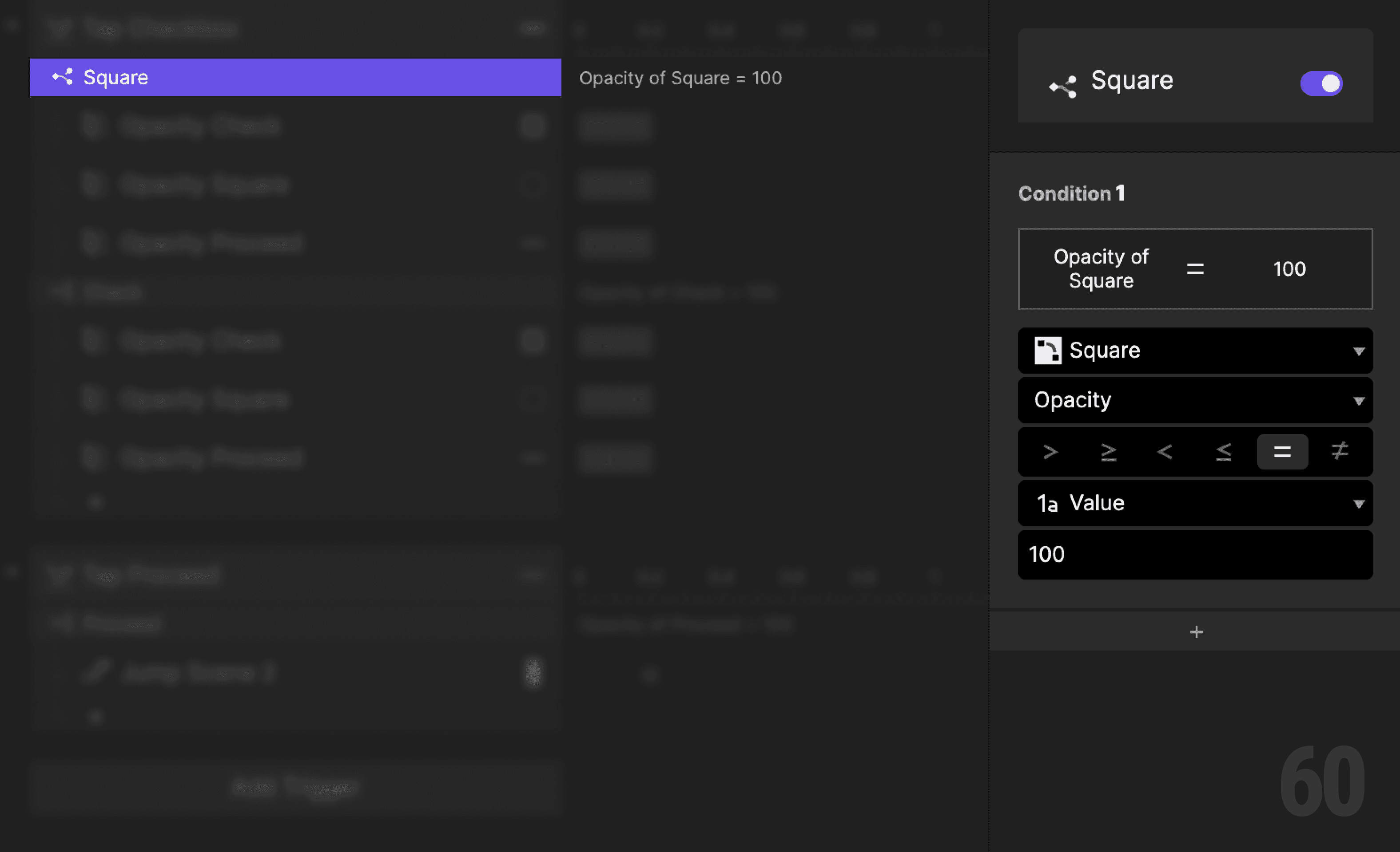 This is a screenshot of Step 2: Create a condition (check).