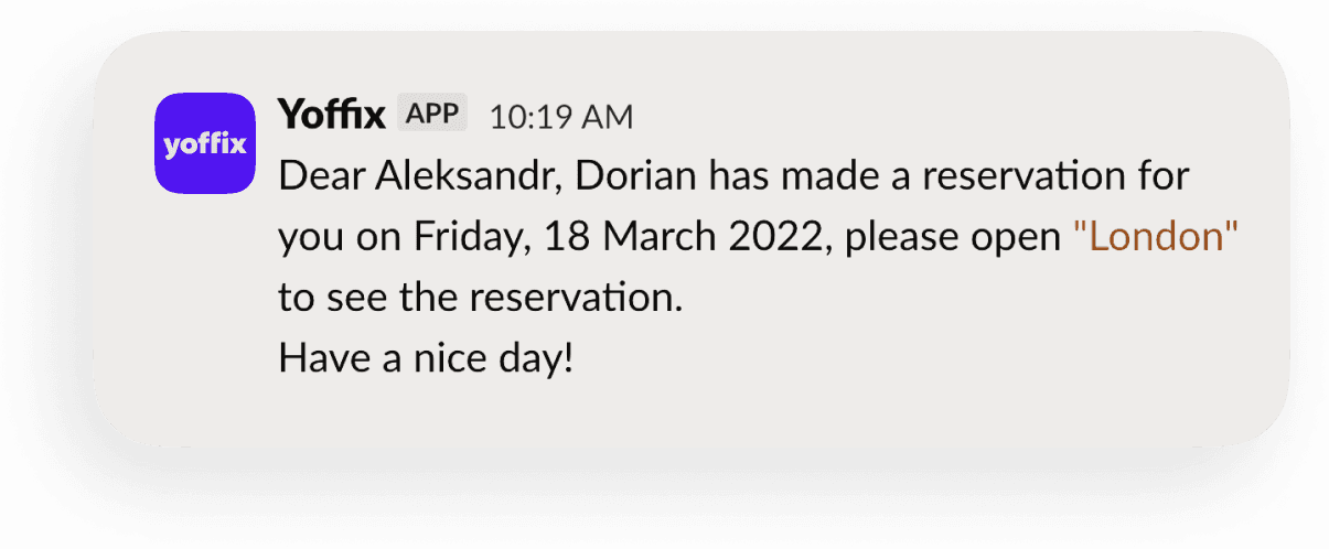 Yoffix Notifications in MS Teams