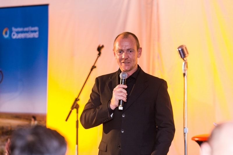 Craig making a speech at the Australian Tourism Exchange 2016