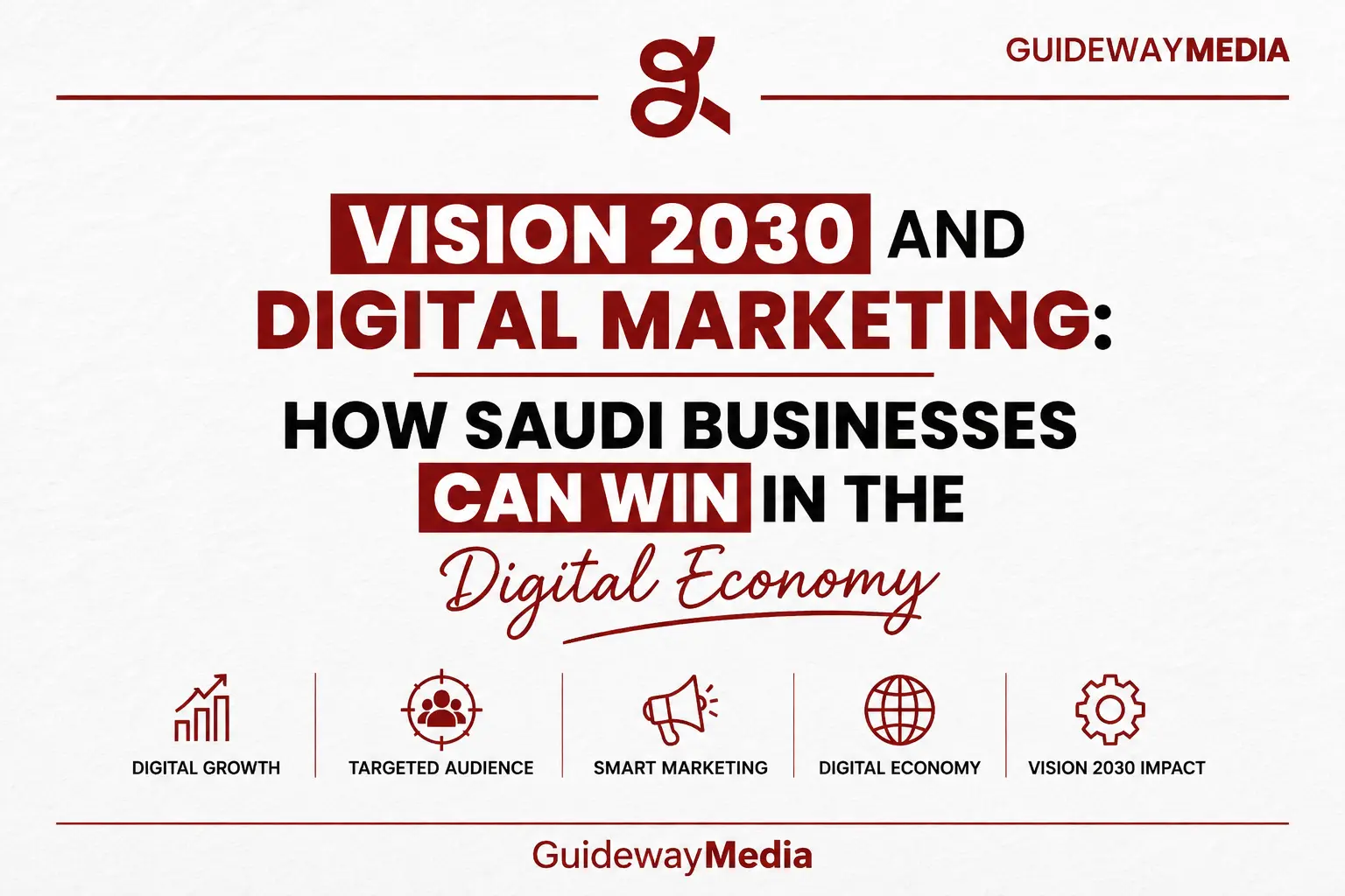 Vision 2030 and digital marketing in Saudi Arabia showing how Saudi businesses can grow and compete in the digital economy