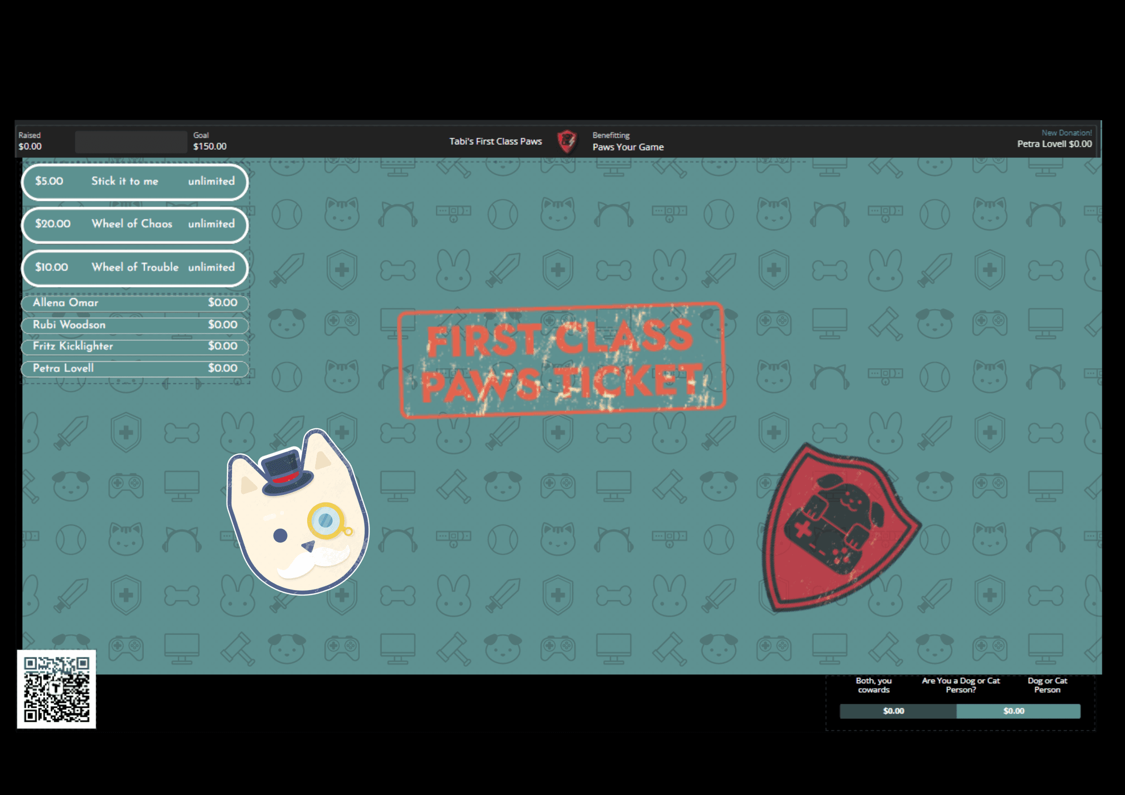 A boarding pass-style graphic detailing the information for a virtual event