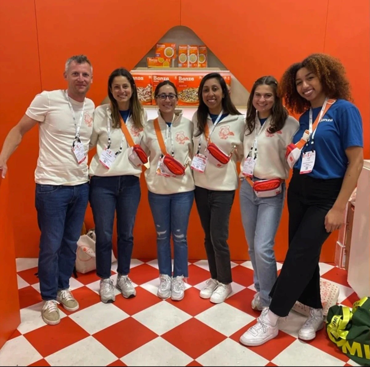Banza team at trade show