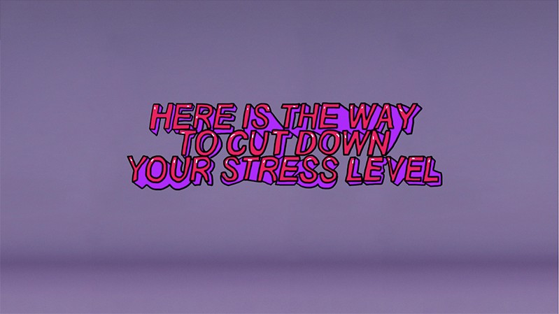 type on purple background