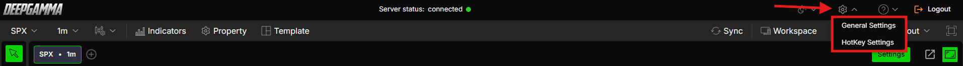 DeepGamma Web - Platform Overview. Platform Settings screenshot 8.