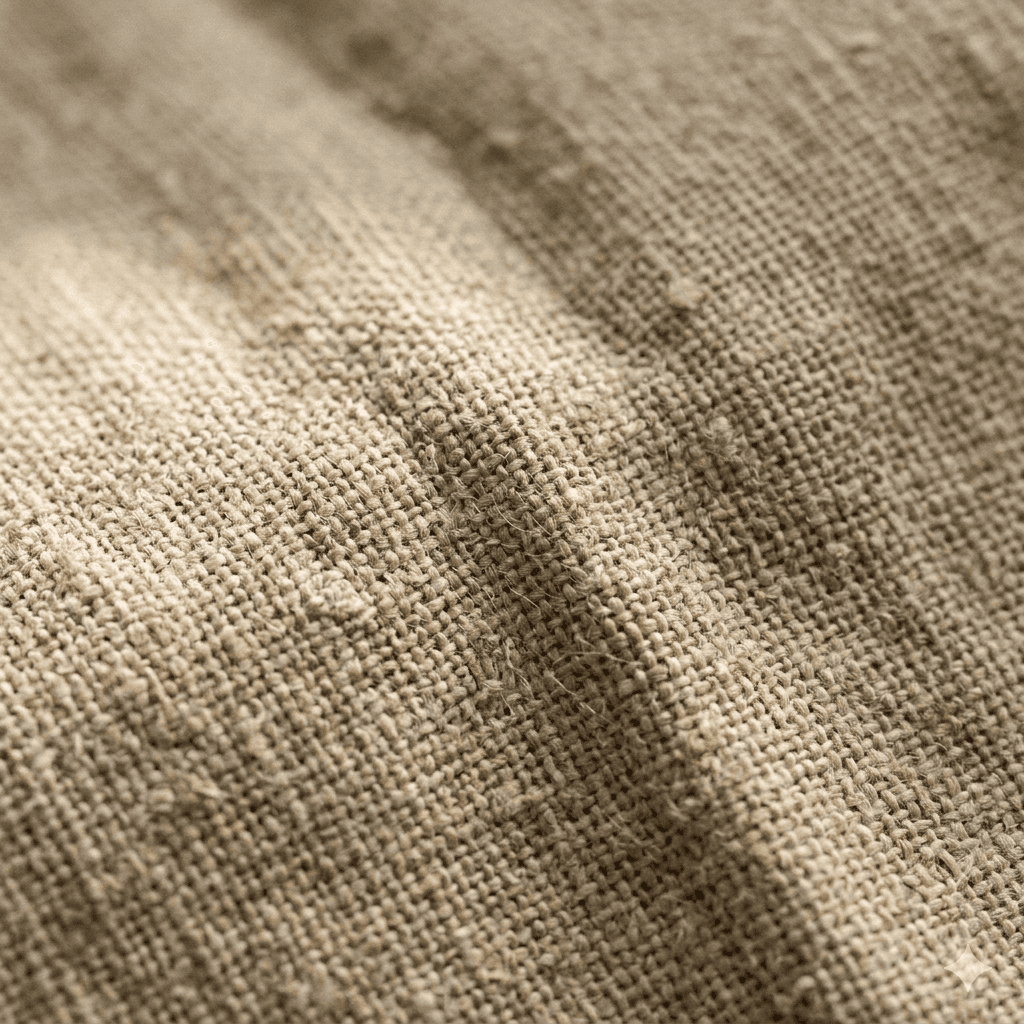Beige linen fabric texture