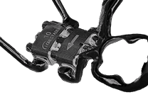 Black-and-white 3D implant model