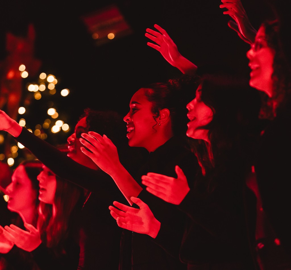 Praying People at Victory City Church