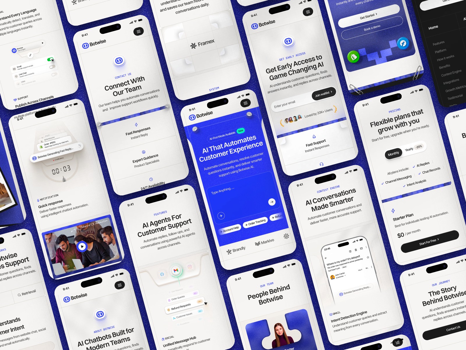Botwise — 现代专业 AI 产品官网设计灵感