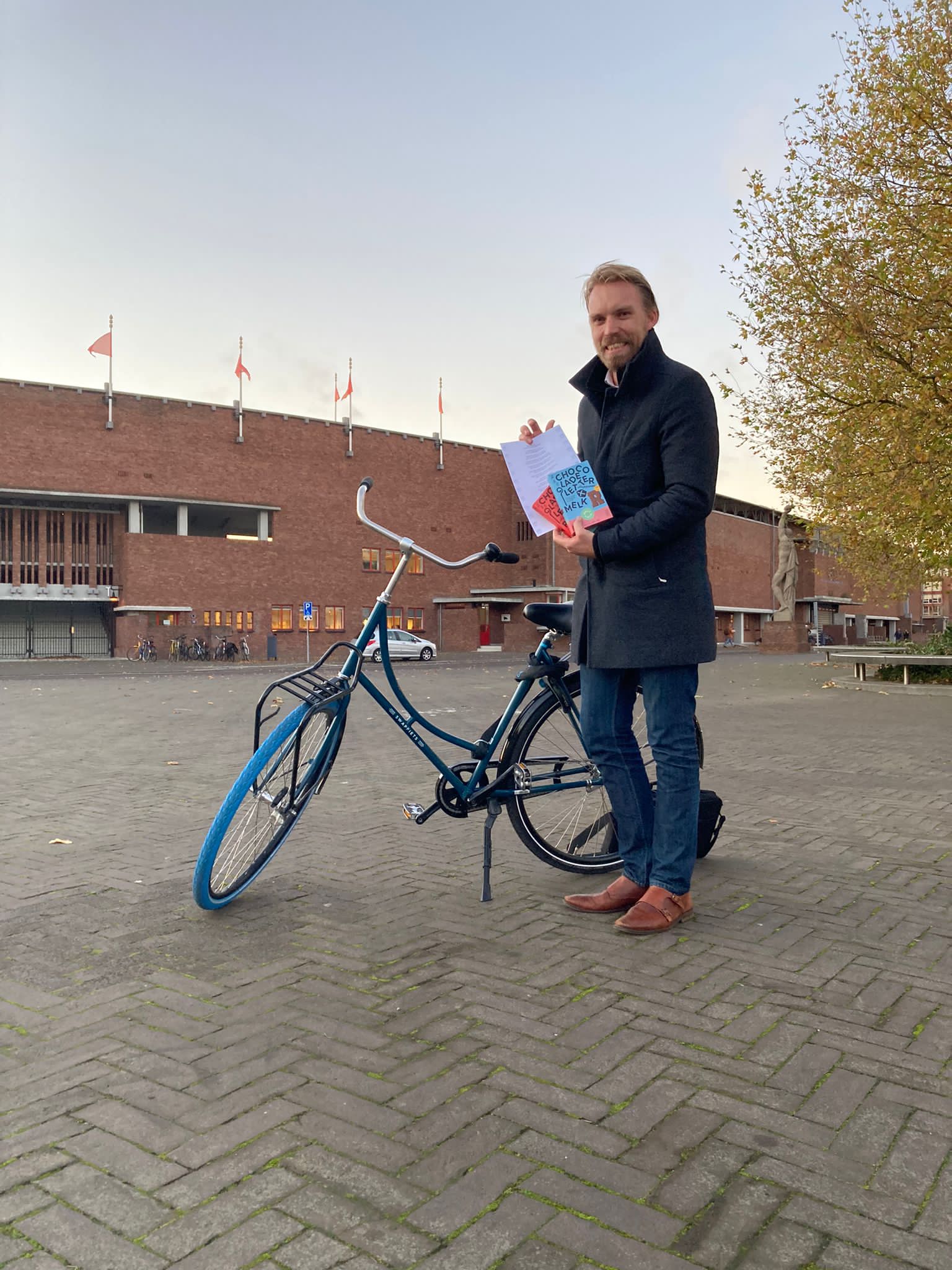 man with a bike