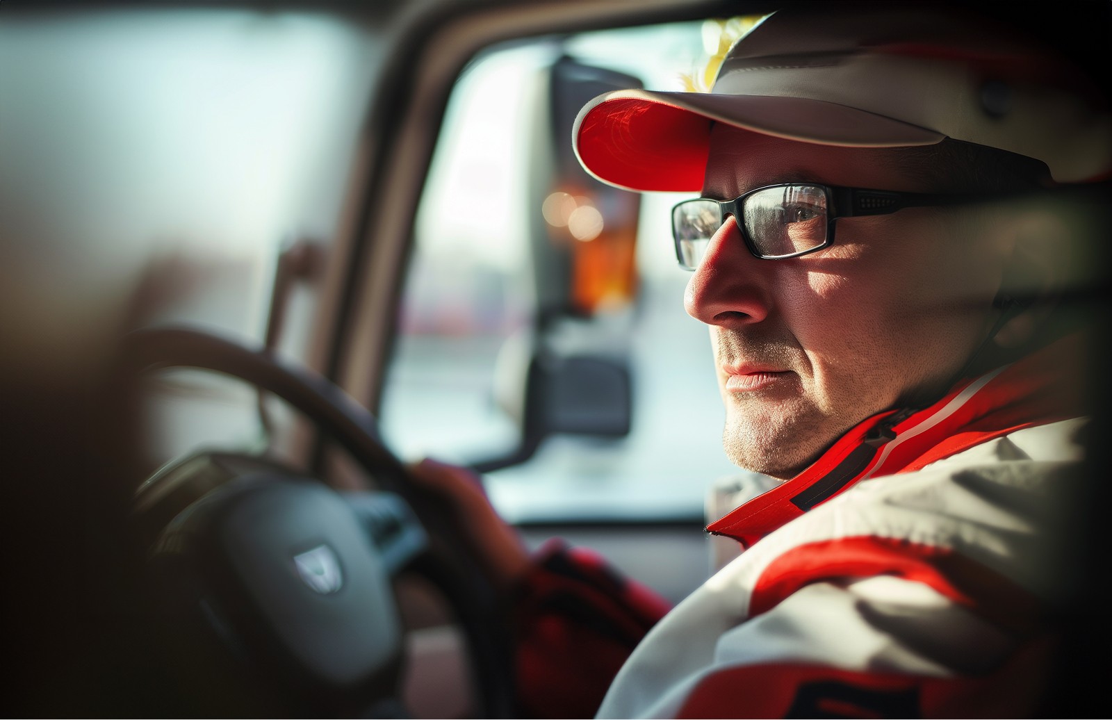 Image of a truck driver in the fuel distribution industry