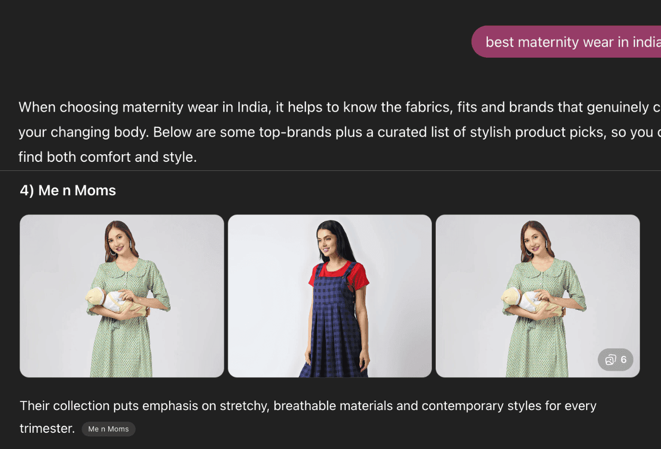 RESULT : MATERNITY WEAR