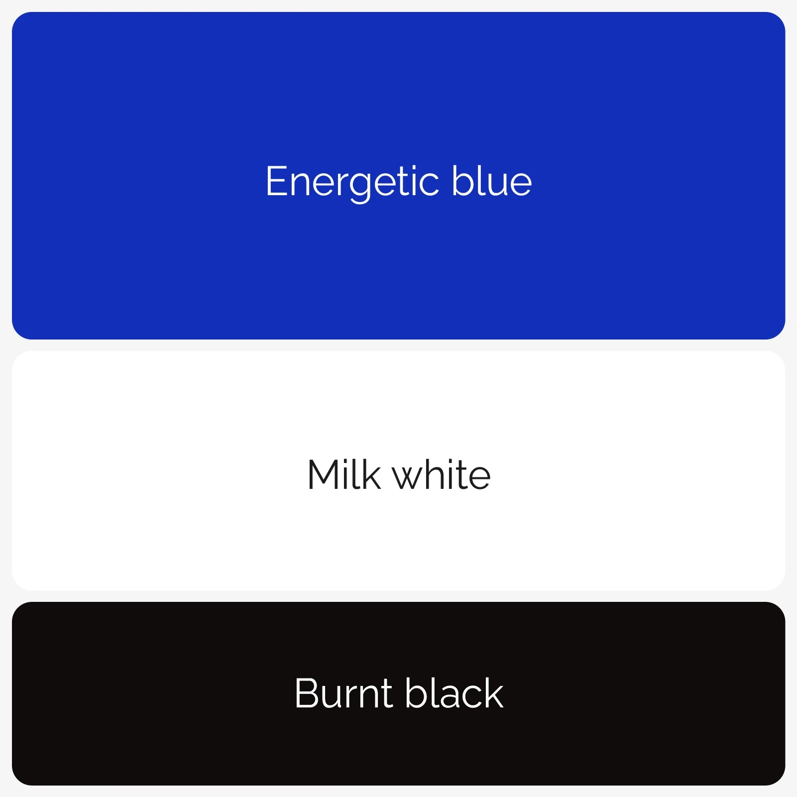 Color palette of the brand