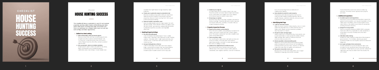 Entrepedia 1764598131315-House-Hunting-Success---Checklist