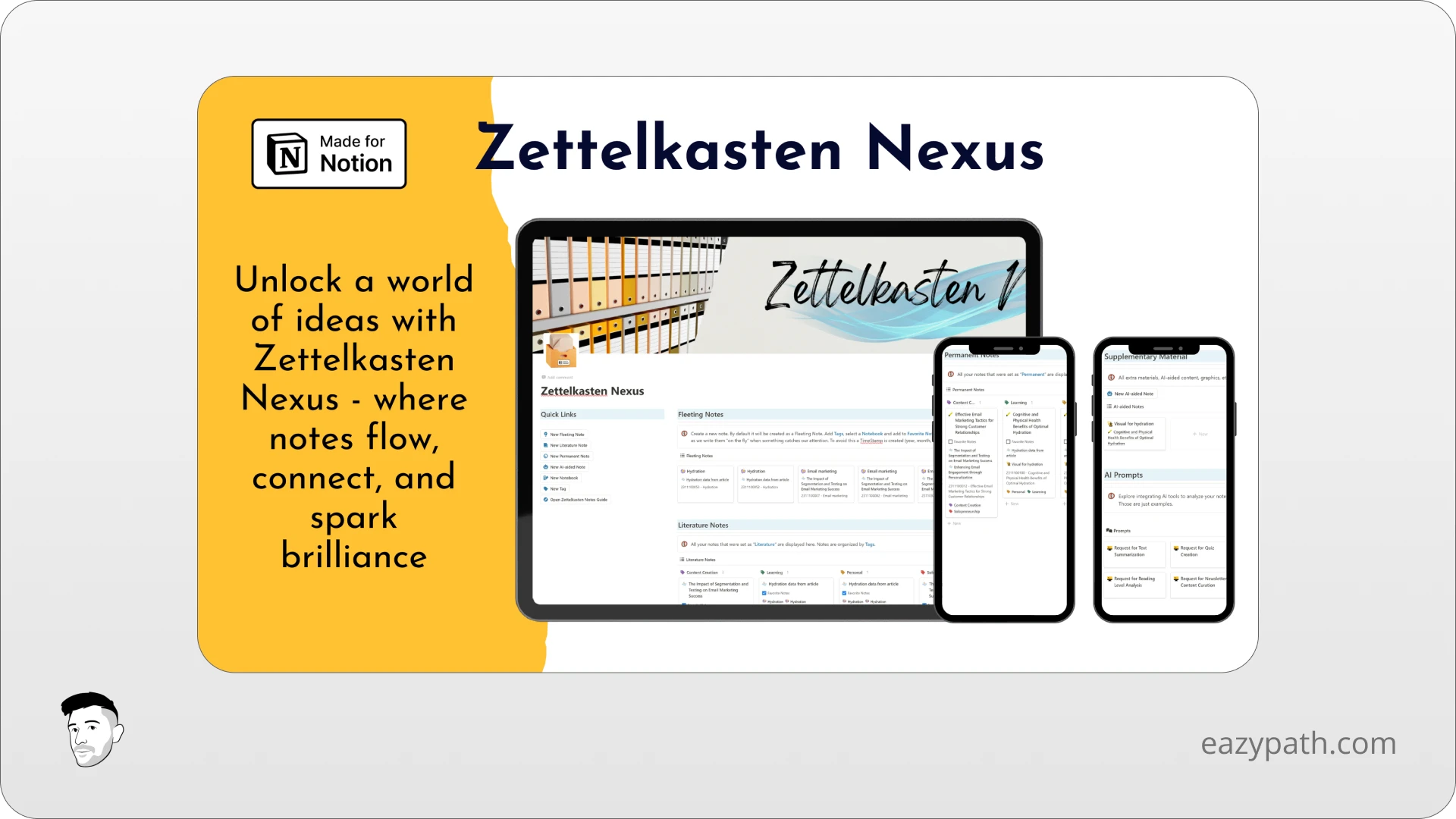 Zettelkasten Notes Notion Template