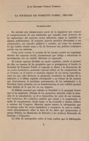 La Sociedad de Fomento Fabril, 1883-1928