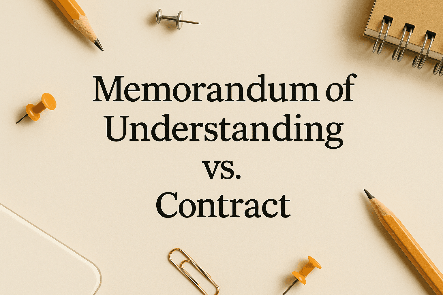memorandum of understanding vs contract