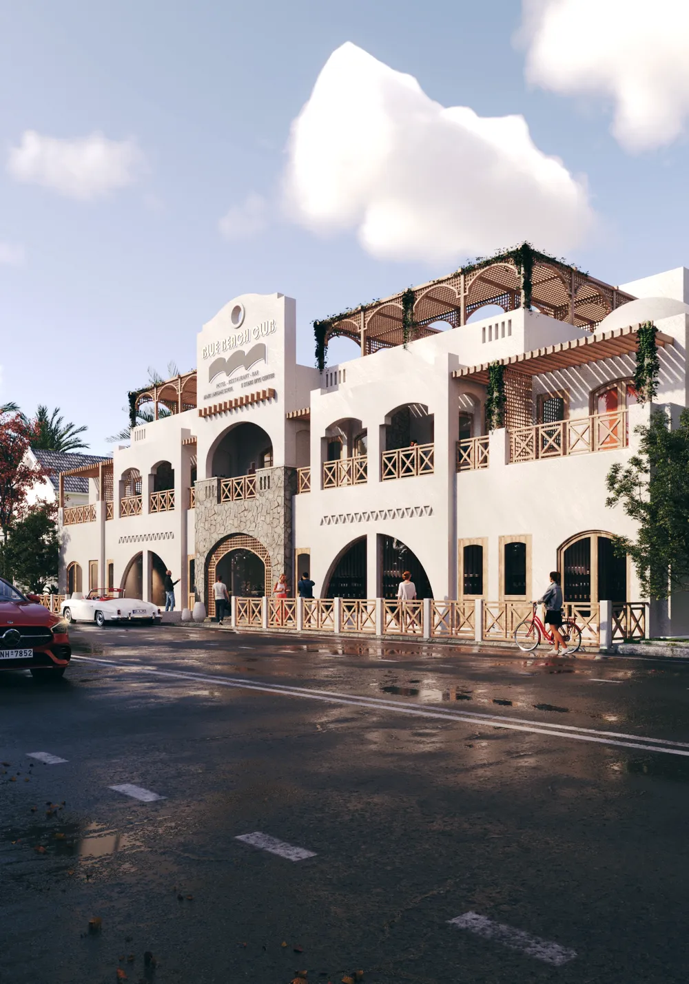 BLUE BEACH CLUB ARCHITECTURE ? architecture and interior design project by Arc in Space