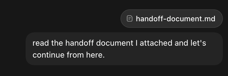 handoff example prompt
