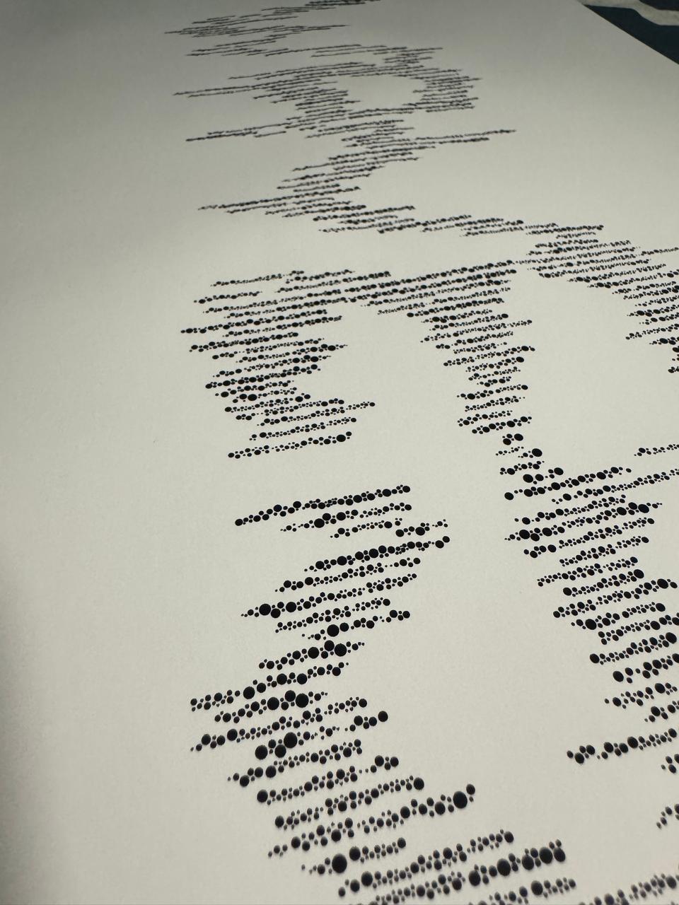 Experimental typography - thousands of particles