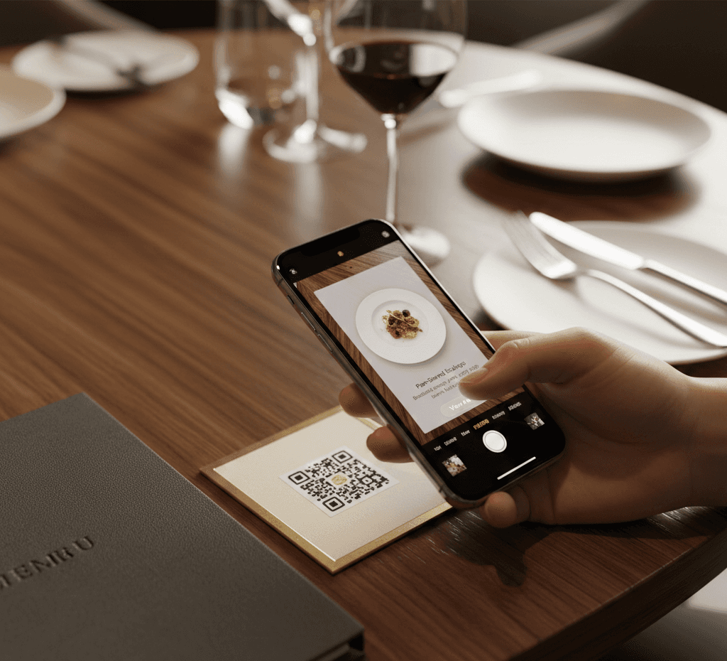 Dynamic picture of a cyclist riding downhill