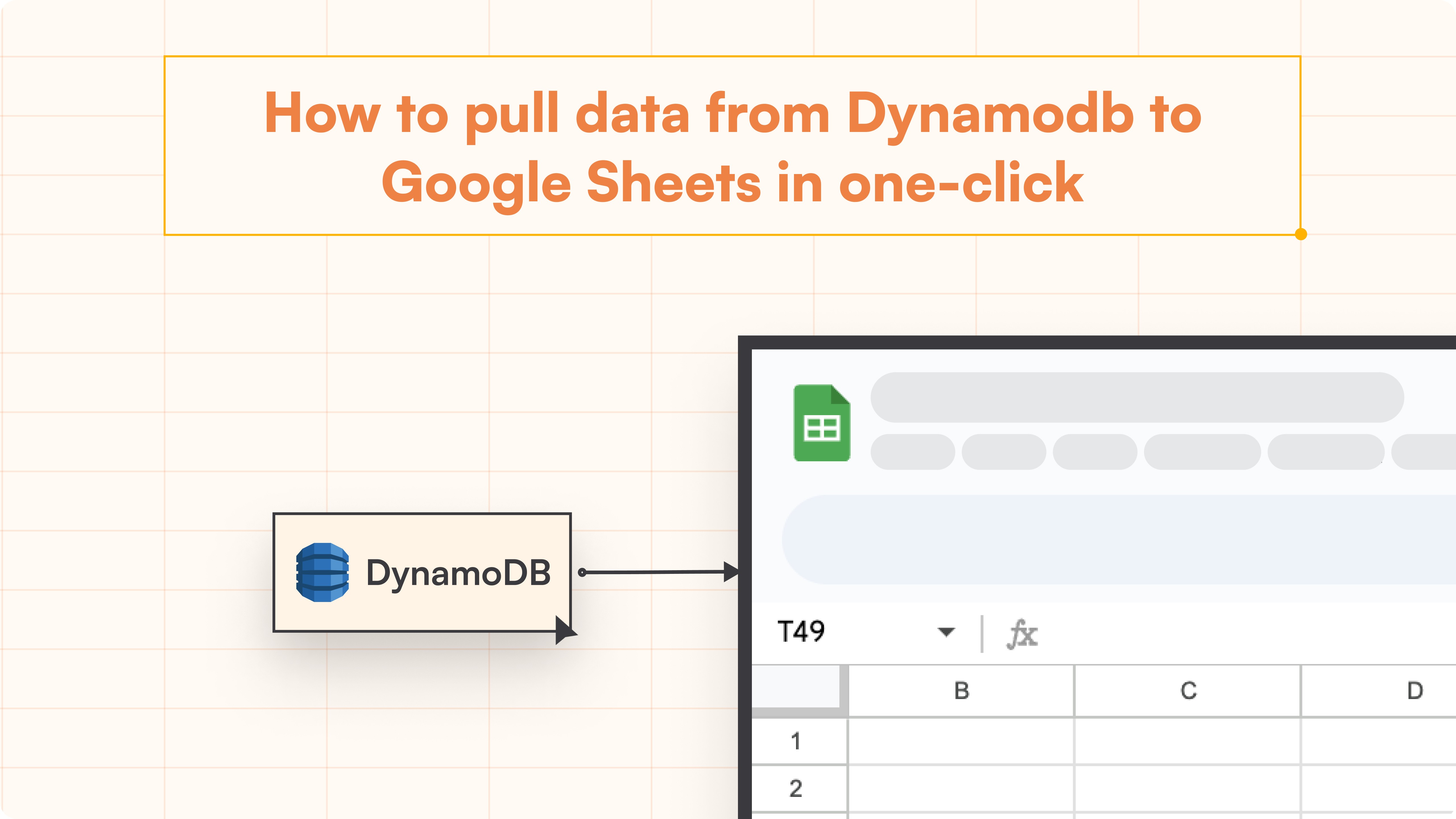 How to connect Dynamo DB to Google sheets