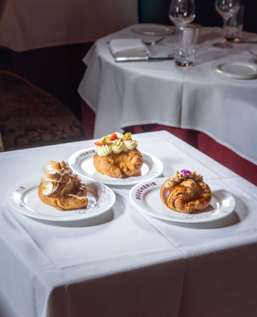 Table of Boucherie pastries